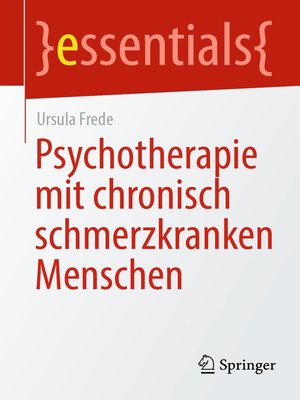 cover image of Psychotherapie mit chronisch schmerzkranken Menschen